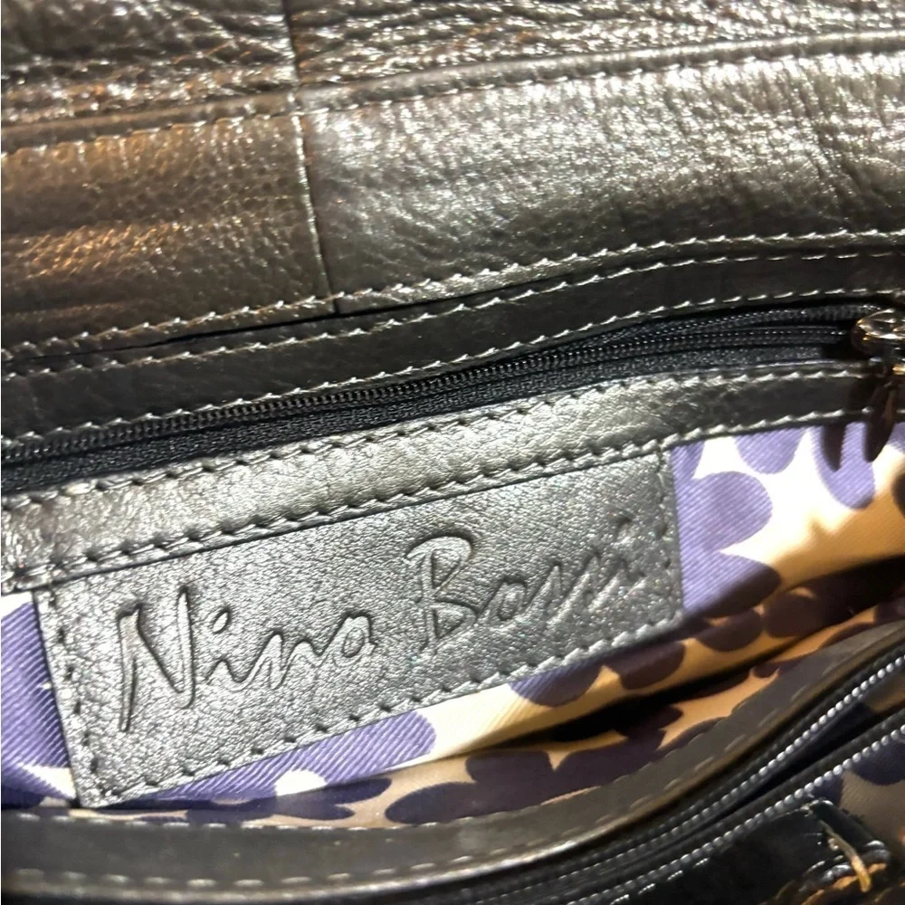 Nina bossi Elegant Black and Gray Clutch